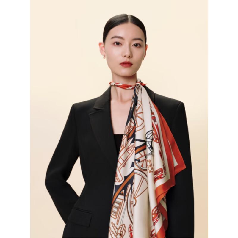 Wanshili Double-Sided Printed Mulberry Silk Scarf