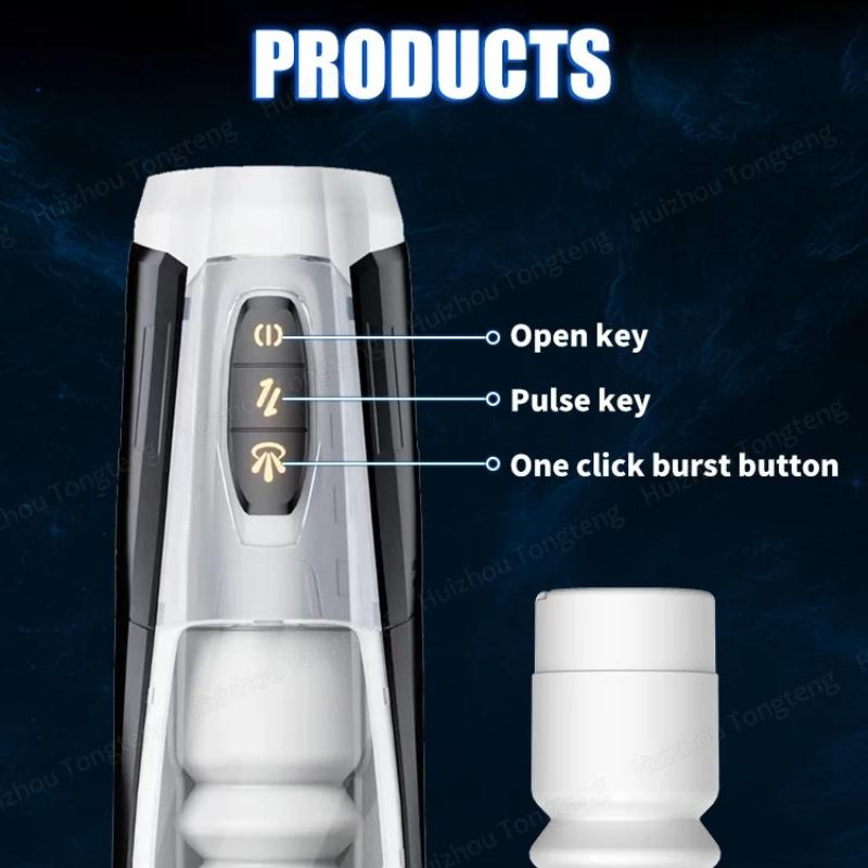 New Powerful Automatic Sucking Telescopic Male Masturbator Cup Real Vagina Blowjob Machine Adult Sex Toy for Men Penis Exerciser Delayed Ejaculation