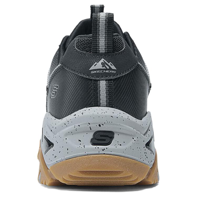 Skechers DLites Hiker Comode Versatili Resistenti Scarpe Casual Basse Sneaker da Uomo Nero Grigio 237421-BKGY