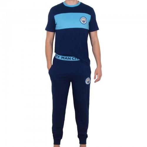 Manchester City FC Mens Premium Long Pyjama Set