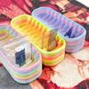 10-Compartment Bead Storage Box With Color-Coded Organizer Durable Craft Container Suitable For Diy Hobbyists Craft Lovers