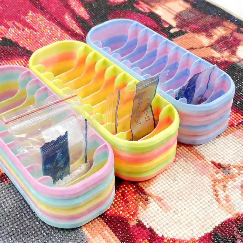 10-Compartment Bead Storage Box With Color-Coded Organizer Durable Craft Container Suitable For Diy Hobbyists Craft Lovers
