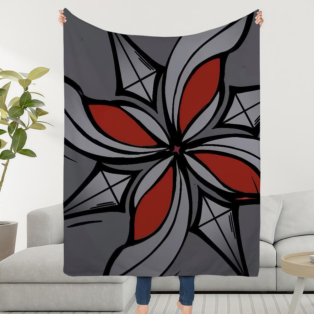Blanket Throw Super Cosy Plush Living Genshin Room Sofa Couch Arlecchino Childish Impact Birthday Gifts