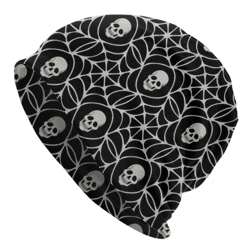 Horror Gothic Skeleton Death Skull Skullies Beanies Caps For Unisex Women Unisex Street Winter Warm Knitted Hat Adult Bonnet Hats