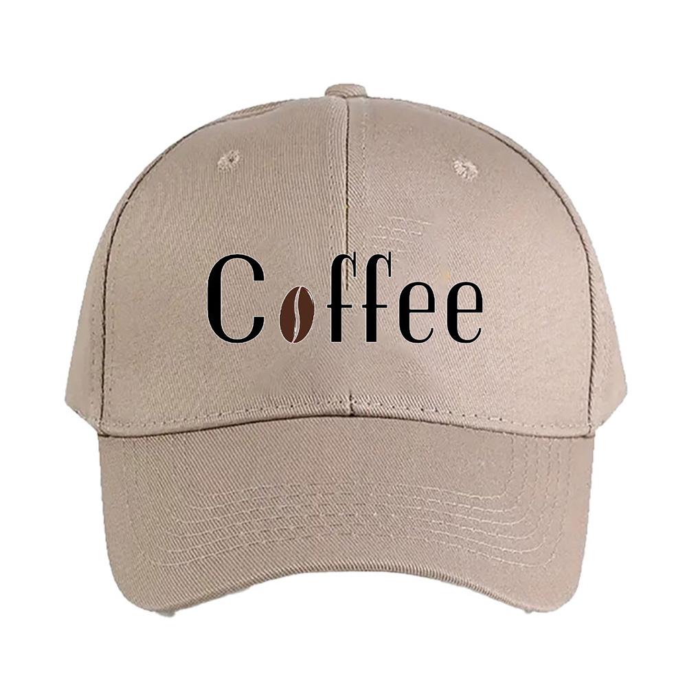 Coffee Bean Lover Caps Summer Adult Baseball Cap Adjustable with Curved Brim Duckbill Hat Protection Sun Hats