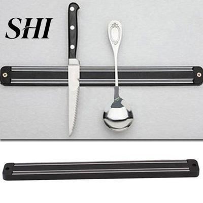 Vægmonteret Sæt Magnetisk Kniv Ske Opbevaringsholder Stribe Redskab Køkken Kok Stativ
