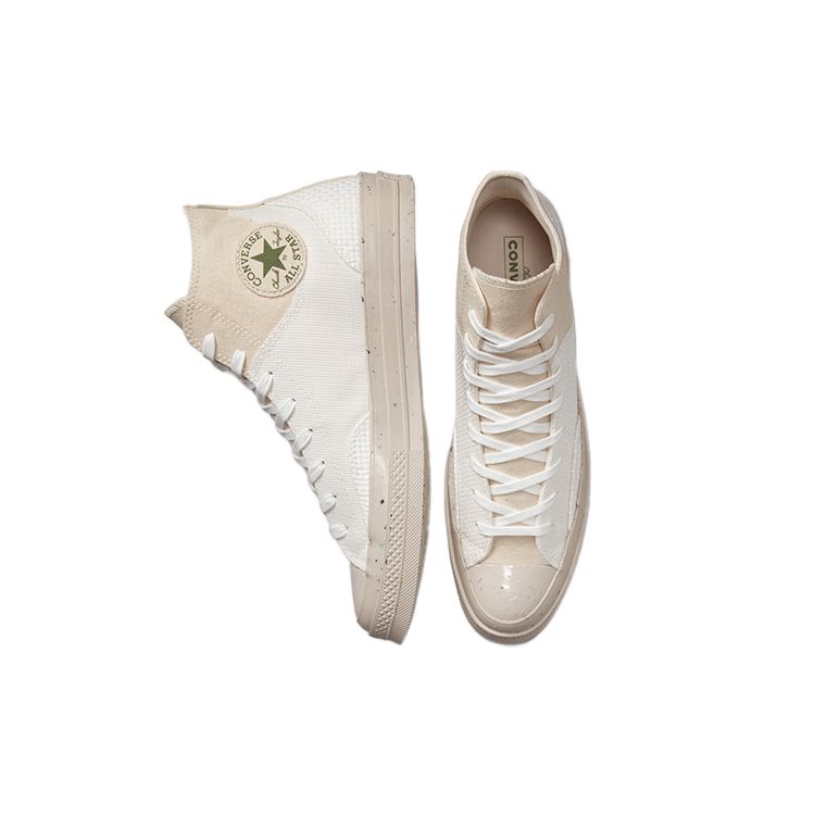 Converse Chuck 70 Crafted Canvas Natural Unisex Sneakers White Desert-Sand Treeline 172831C