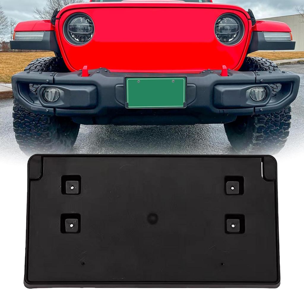 Resistant Corrosion Car Front Bumper License Plate Retainer Bracket Number Secure Mounting Cover Suitable for 68295610AA