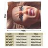 Warm Soft blanketBoy Girl Airplane Travel Funny Disgusting Doll Face Meme Hilarious Sarcastic Throw Blanket Flannel Bedspread