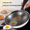 Cross-border Non-stick Food-grade Stainless Steel Double-sided Oil-free Medical-grade Wok