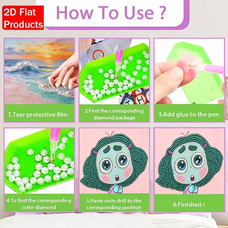 Disney Pearl Painting Pearl Aesthetic Momo for Beginners and Adults, DIY Pearl Diamond Art Painting Kit for Home Wall Decor Gifts