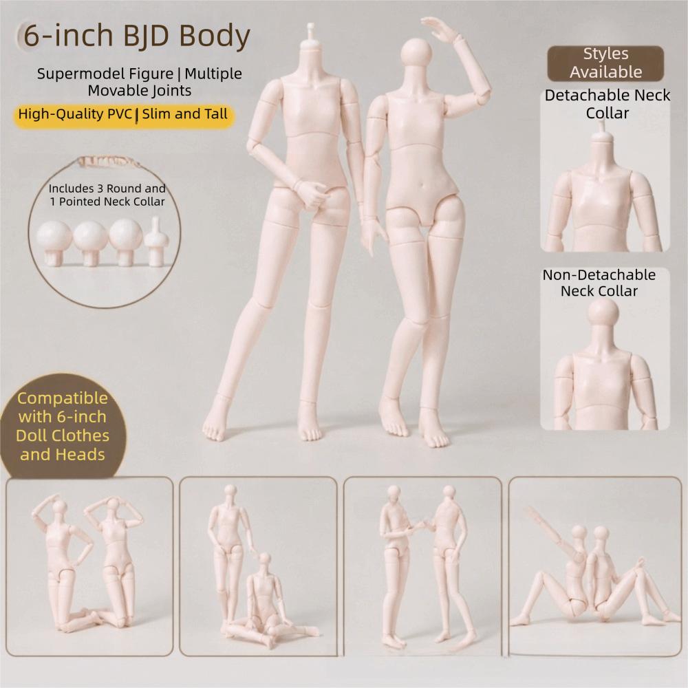 Movable Multi-jointed Doll White Skin 1/6 Doll Body Movable Action Figure For Collectors