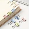 30pcs Colorful 19mm Stainless Steel Binder Clips with Happy Face Durable Metal Structure for Home Office and School Organization