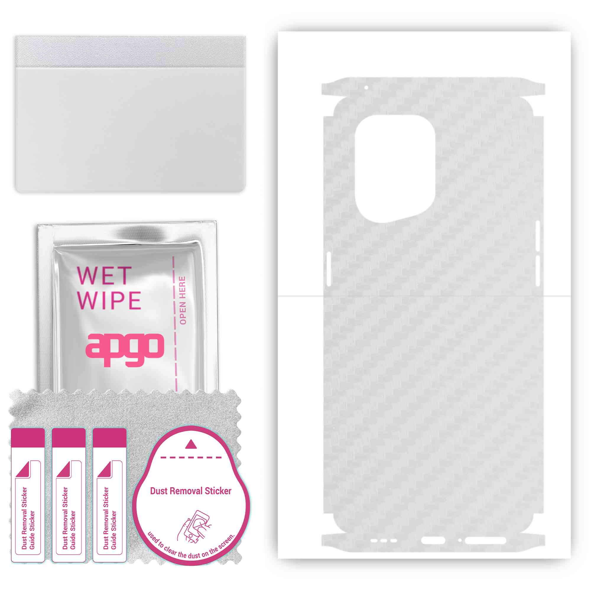 

apgo Protective Skin Sticker for the back+sides compatible with Oppo Find X5, Full Wrap Film, Foil, Vinyl - Pattern Transparent Carbon