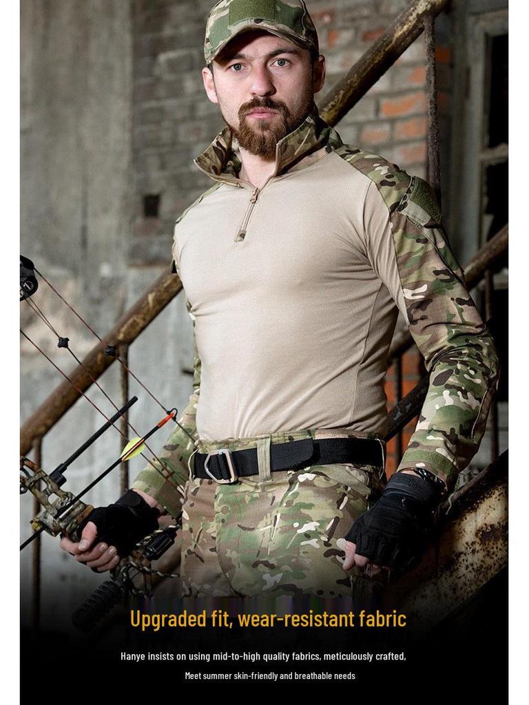 G2 Frog Suit Combat Training Camouflage Set with Protective Gear, Long Sleeve