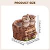 Resin Owl Planter Pot Flowerpot Decorative Cute Creative Small Bonsai Ornament for Outdoor