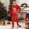 Print Cute Family Set Pajamas, Home Clothes, Family Set Long Sleeve Top Pants Set