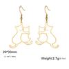 Cazador Hugging Cats Kittens Earrings for Women Stainless Steel Cute Dog Dangle Earrings 2026 Trend Jewelry Birthday Gift
