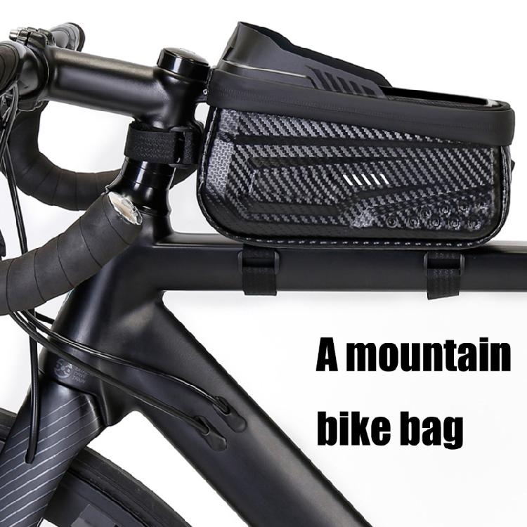 Road Bikes Front Top Tube Bag Bicycles Front Phone Holder Pouch Bicycles Storage Bag Cycling Front Top Tube Pouch