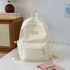 Schoolbag Korean School Bag Junior High School Girls Large Capacity Solid Color Lightweight Primary School Backpack High Value Versatile Backpack