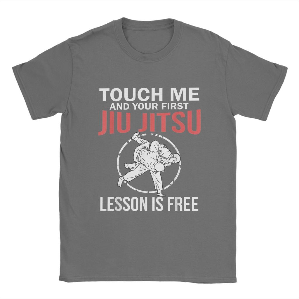 Jew Jitsu Jewish Meme TShirt Summer Touch Me Brazilian Jujitsu Fashion TShirts Men Cotton ONeck Top Tees
