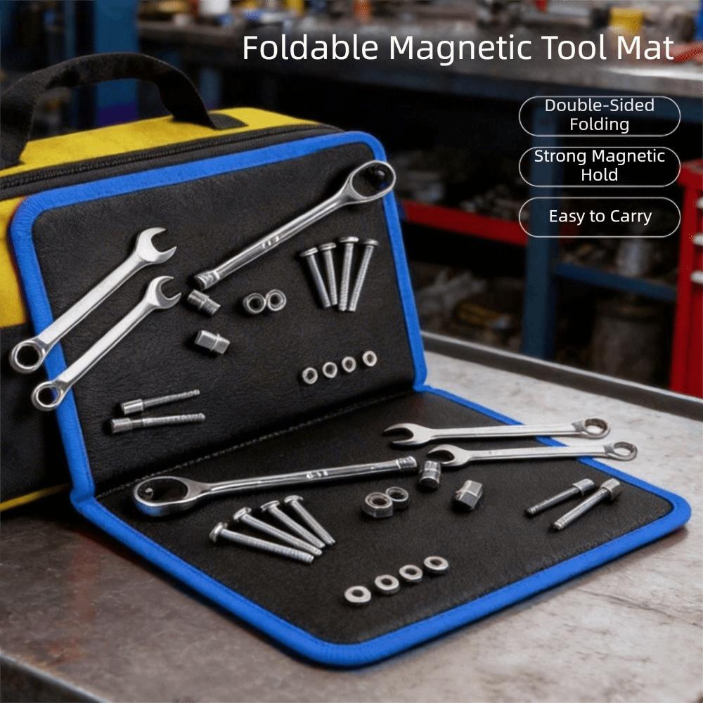 Strong Magnet Magnetic Tool Mat Double Sided Folding Magnetic Tool Storage Pad Car Garage
