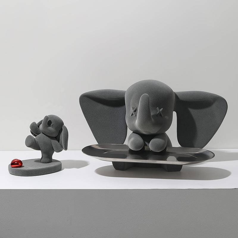 Creative Light Luxury Dumbo Mobile Phone Holder Desktop Ornaments Decoration Office Goodies Cute High-value Gifts