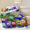 Cartoon Cute O-Oddbods-ES Blanket Flannel Warm Comfort Soft Plush Blanket For Picnic Beds Sofas Homes And Bedrooms