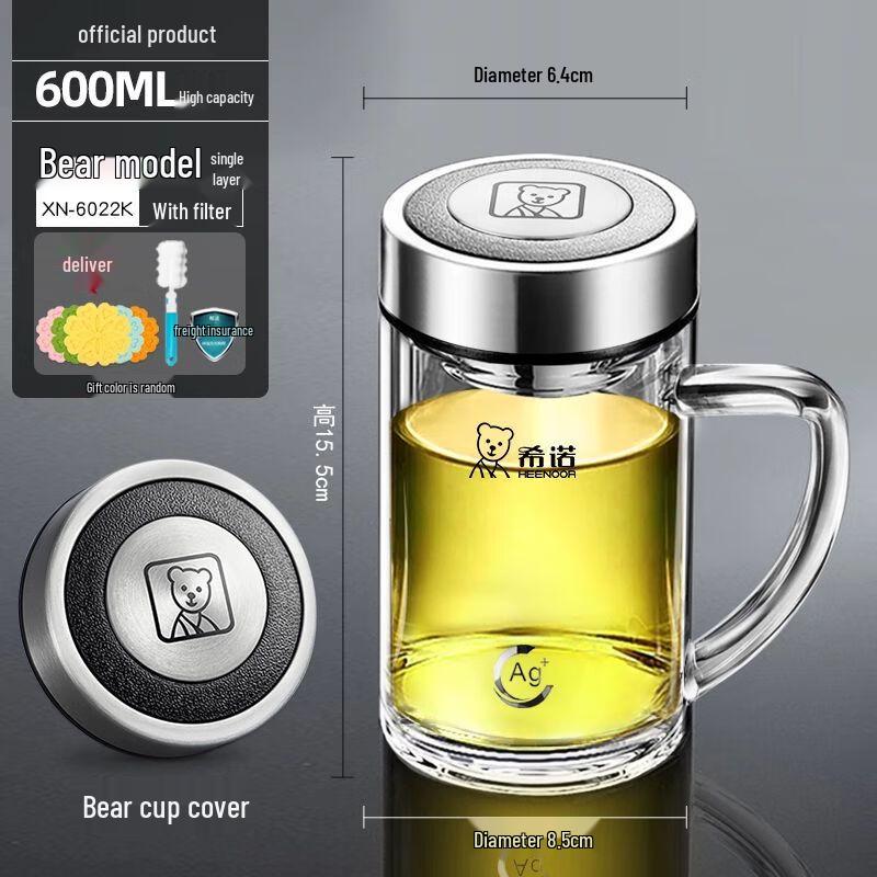 Heenoor Borosilicate Glass Mug with Handle