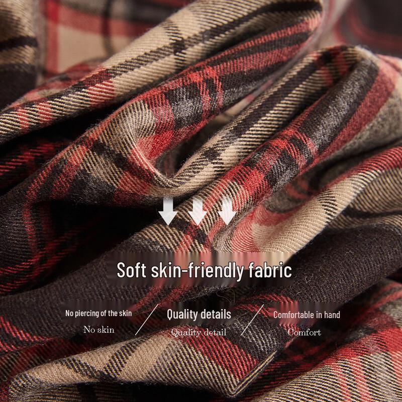 Demana Women's Vintage Plaid Brushed Shirt