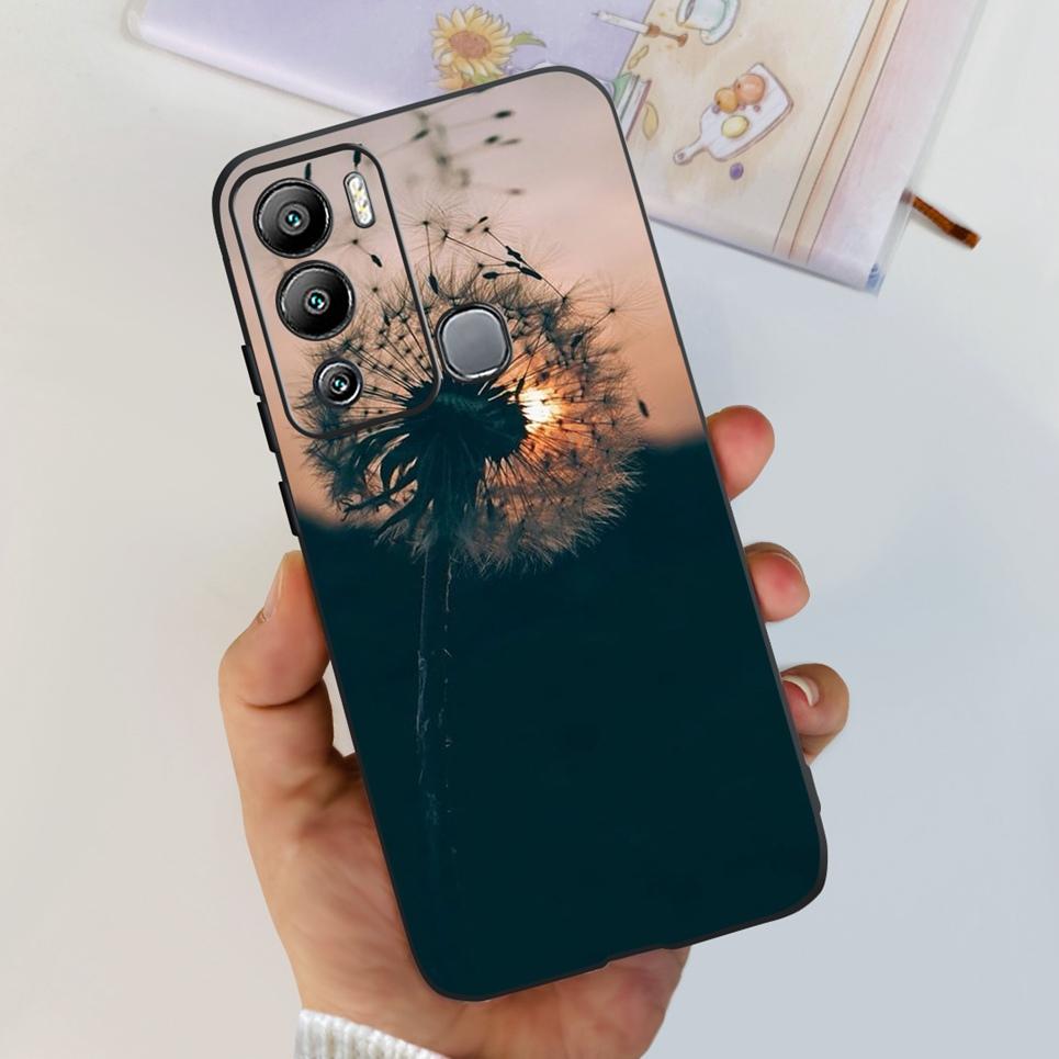 For Infinix Hot 12i Case Hot 12 12Play Cute Fashion Soft Silicone Back Cover For Infinix Hot12 Hot 12 Play NFC Phone Bumper Etui