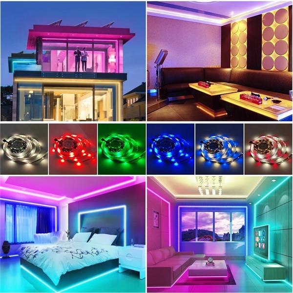 USB LED pásek Světelná dekorace Podsvícení Lampa Noční světlo Světelný řetězec RGB SMD 5V LED světla Podsvícení obrazovky TV plochy