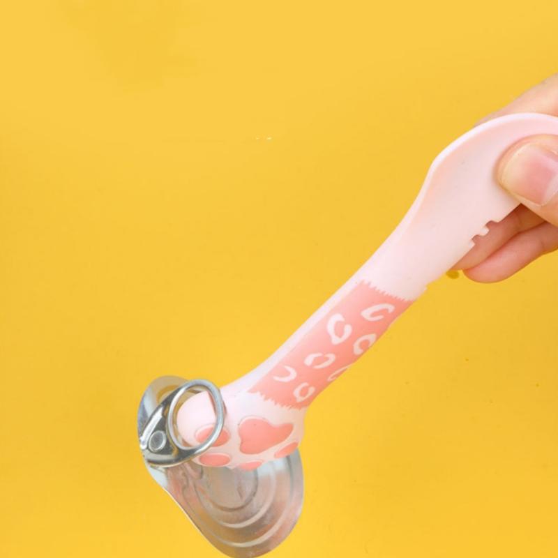 Multifunksjon Kjæledyr hermetisert skje Krukkeåpner Valp Fôring Blanding Våt Tørr Scoop Katt Hundetilbehør Mater spade Kjæledyr Bestikk