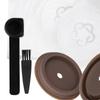 Coffee Discs Accessories, Reusable W/ Aluminum , Silicone, Refillable Lids Spoon Set for