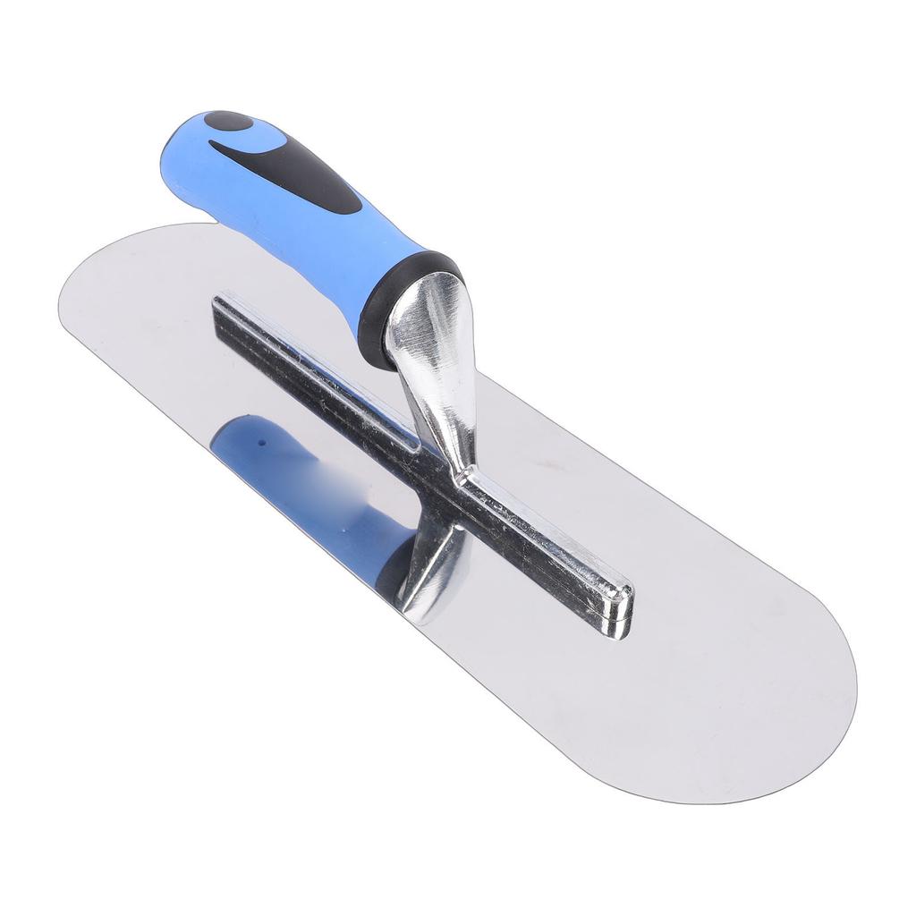 Stainless Steel Pool Trowel Concrete Masonry Hand Tool for Finishing Drywall Plastering Construction with Soft Grip