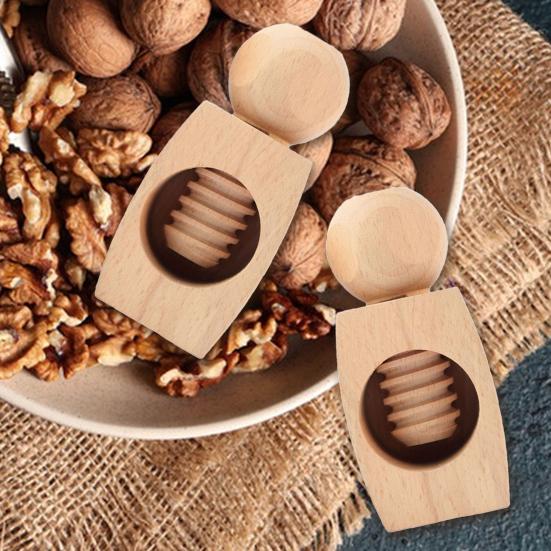Nutcracker Wood Walnut Cracker Labor-saving Healthy Walnut Sheller Easy Grip Nut Opener Kitchen Walnut Gadget