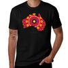 Australisches Aborigine-Kunstdesign T-Shirt Lässige Mode Kurzarm Baumwoll-T-Shirt