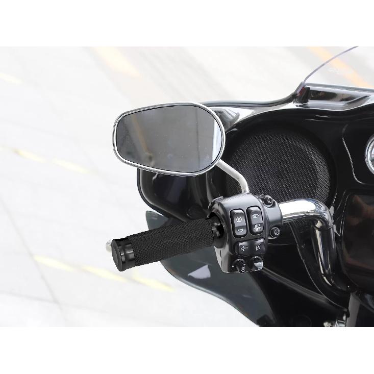 Motorcycle Electronic Throttle 1''25mm Handle Bar Hand Grips Black For Harley Softail Fat Boy FLSTF Breakout Touring Road King Throttles 2