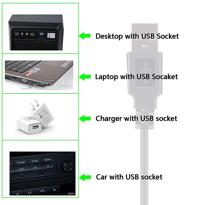 USB zu DC Stromkabel 5V zu 12V Aufwärtswandler 8 Adapter USB zu DC Klinkenstecker Ladekabel für WLAN-Router Mini-Ventilator Lautsprecher