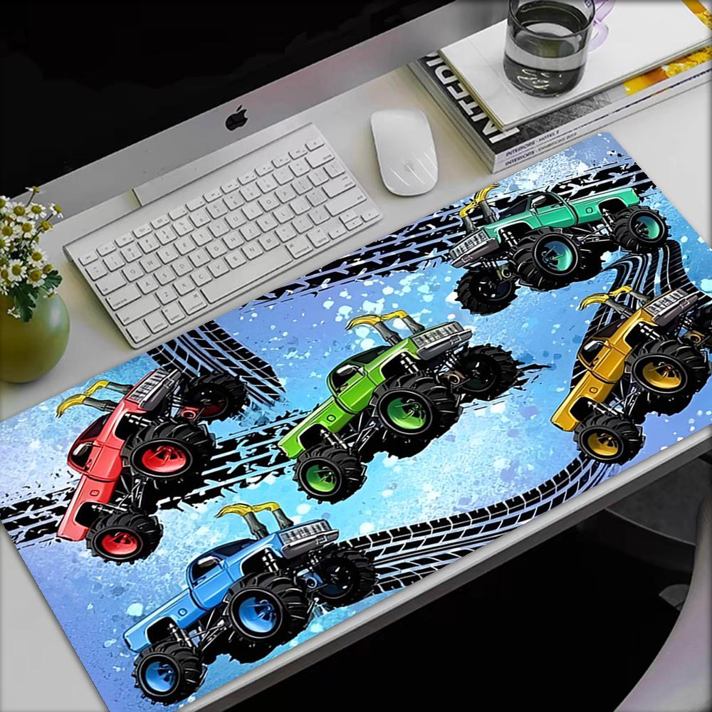 Tappetino Mouse Tema Camion, Base in Gomma Antiscivolo, Multifunzionale per Ufficio e Casa, Perfetto per la Personalizzazione dello Spazio di Lavoro.