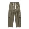 Loose Straight Leisure Wide-leg Tooling Men's Outdoor Trousers Pure Cotton Retro Slim Fashion Joker.
