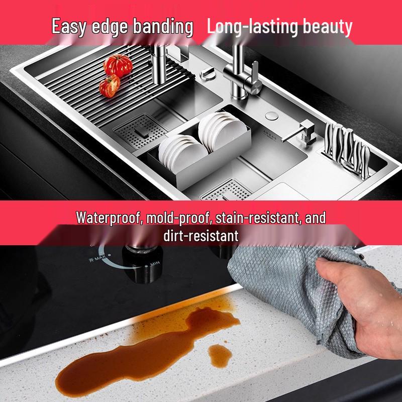 Wodoodporna Taśma Uszczelniająca do Kuchni i Łazienki: Odporny na pleśń ochraniacz krawędzi zlewu i kuchenki