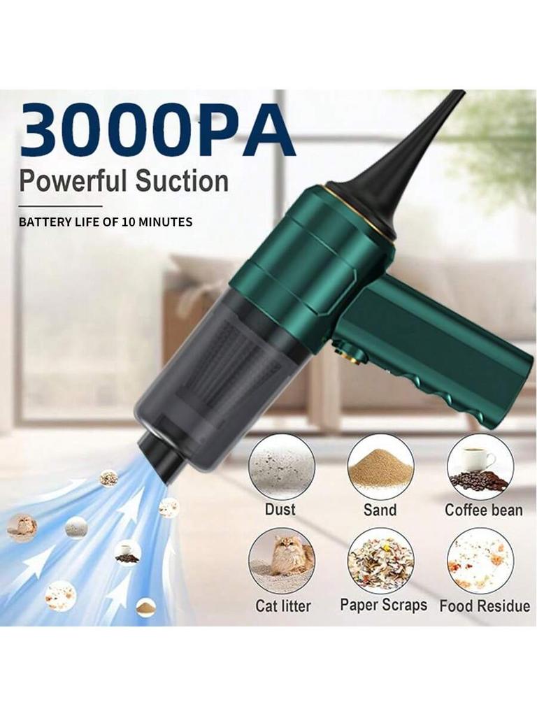 Portable Wireless Vacuum Cleaner Suction Head Car Home Handheld Cleaning Dust Blowing Vacuum Cleaner