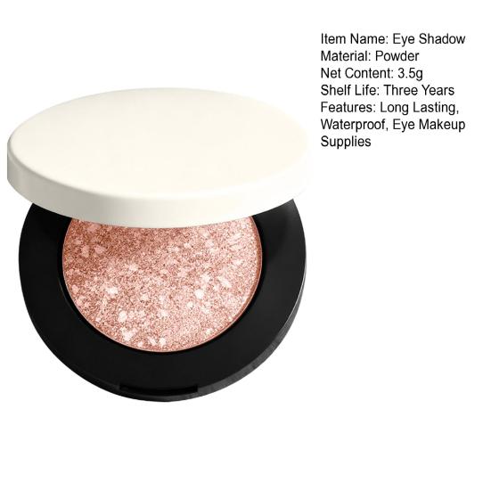 3.5G Shimmery Eye Shadow Long Lasting Waterproof Smudge-proof Shimmering Metallic Women Eyeshadow Eye Makeup Supplies