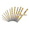 13-Piece Titanium Twist Drill Set 1.5-6.5mm for Wood & Plastic
