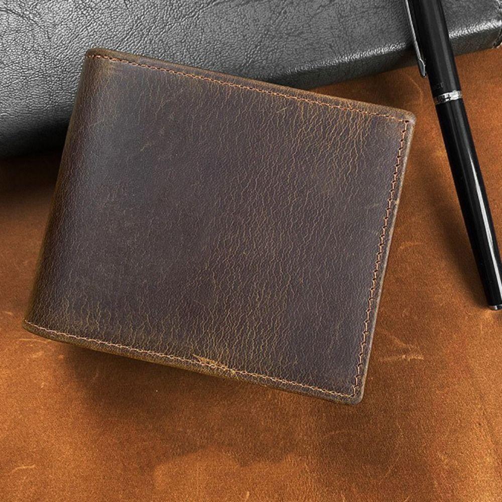 Multi-Card Slot Genuine Leather Wallet Handmade Coin Purse Luxury Card Bag  Travel