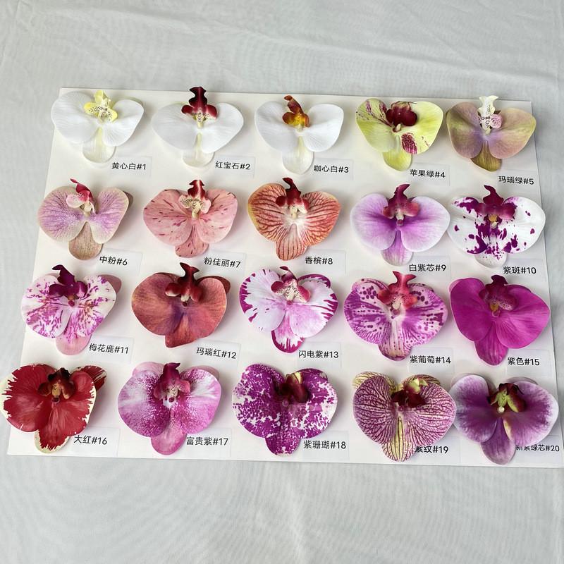 French 3d Phalaenopsis Artificial Flowers For Wedding Decor Home Display Hotel