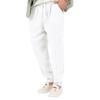 Summer New Arrival: Lightweight Overseas-Style Men's Fashion Plus Size Solid Colour Casual Drawstring Cotton-Linen Trousers