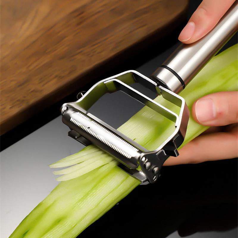 Kitchen Vegetable Peeler Stainless Potato Cutter Double-Head Vegetable Slicer  Household Multiple-Function Vegetable Chopper