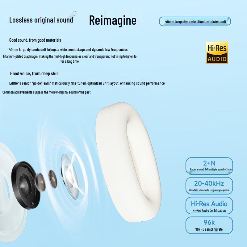 

Edifier W800BTFree Active Noise Cancelling Bluetooth Over-Ear Headphones